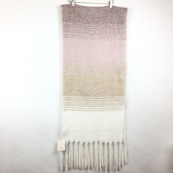 Lauren Conrad Blush Fringe Scarf - Picture 2 of 8